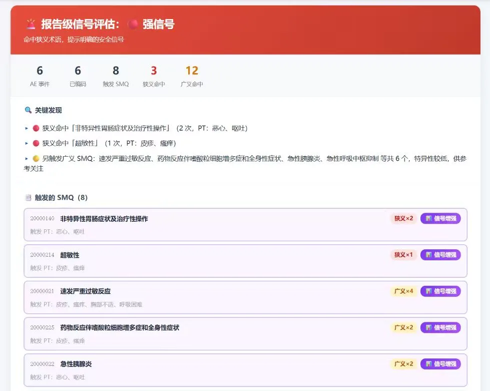 MedDRA医学编码与信号评估平台-图4